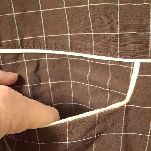 Lija Brown Checkered Women's Shorts 6 💖💖💖💖 - Picture 3 of 5